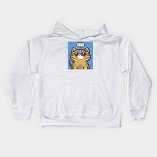 Pixel Cat 150 Kids Hoodie